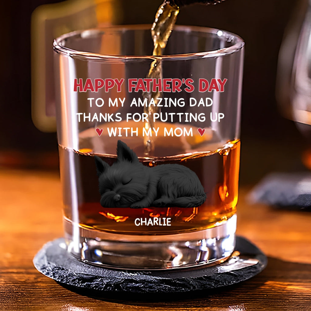 Putting Up With - Personalized Whiskey Glass