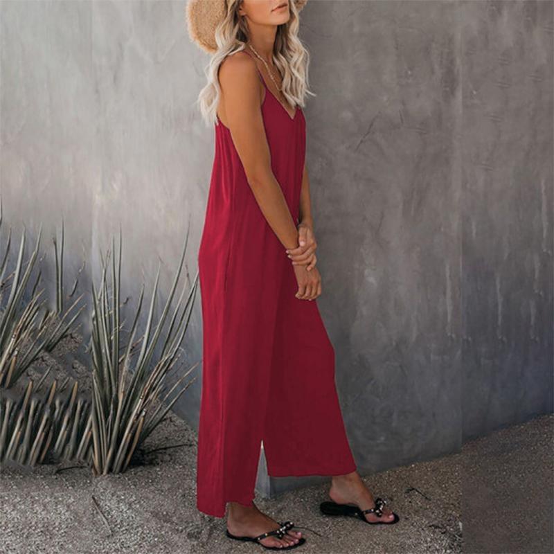 😍🔥Loose Sleeveless Strap Stretchy Jumpsuit🔥