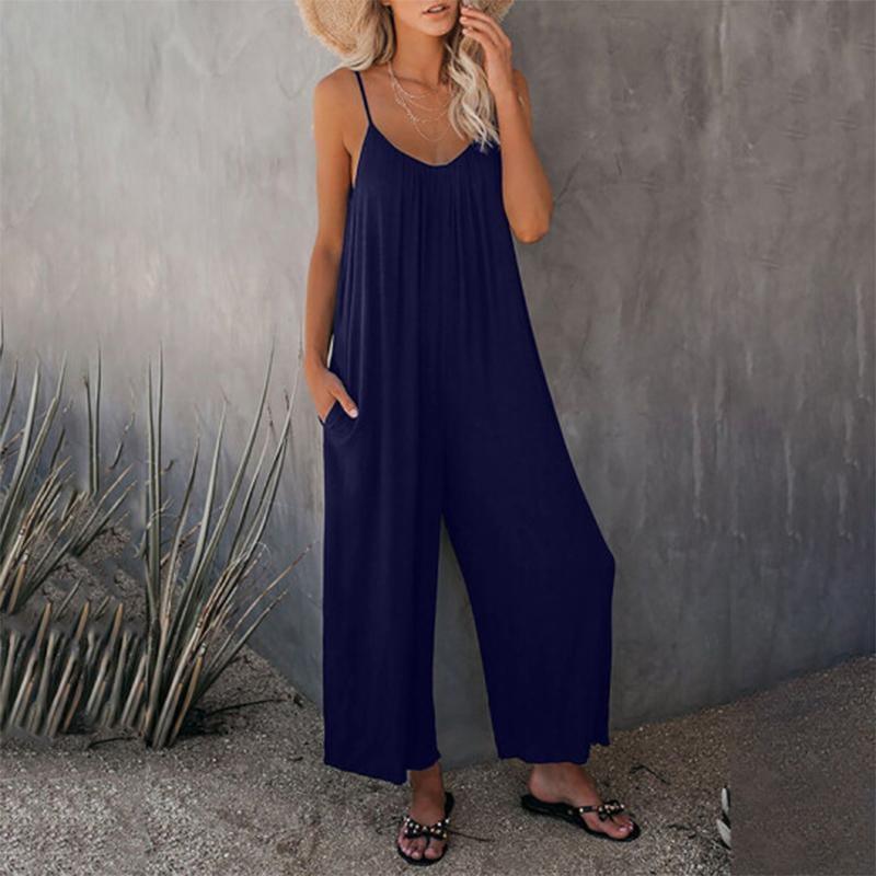 😍🔥Loose Sleeveless Strap Stretchy Jumpsuit🔥