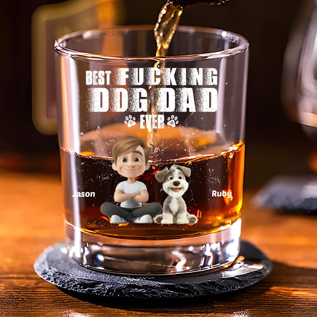 Best Dad Ever - Personalized Whiskey Glass