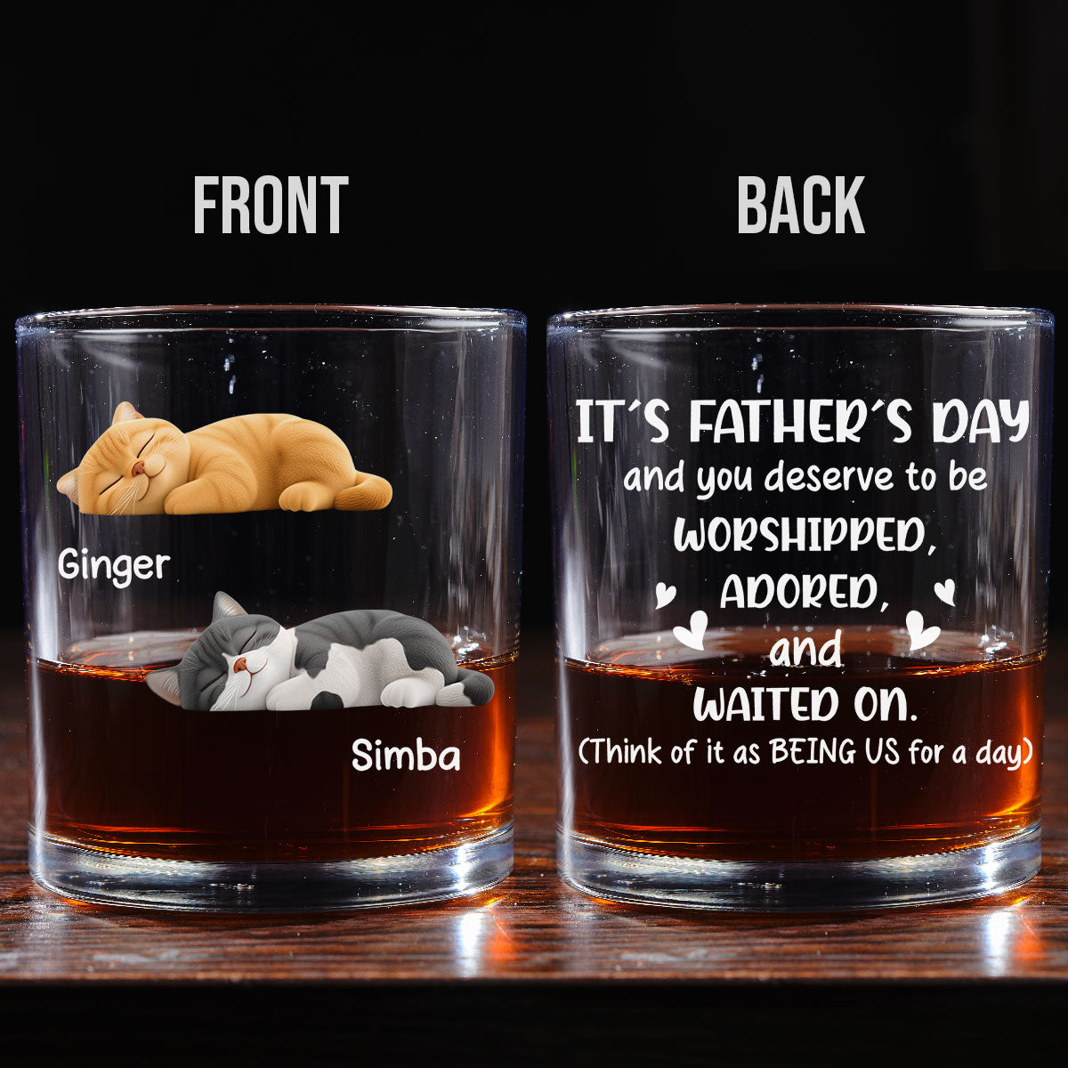 Deserve To Be - Personalized Whiskey Glass