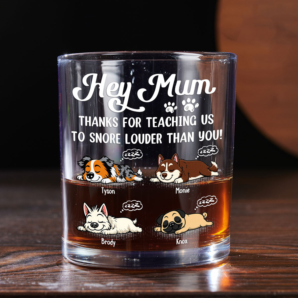 You Taught Me This - Personalized Whiskey Glass