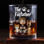 Cool Pet Father - Personalized Whiskey Glass