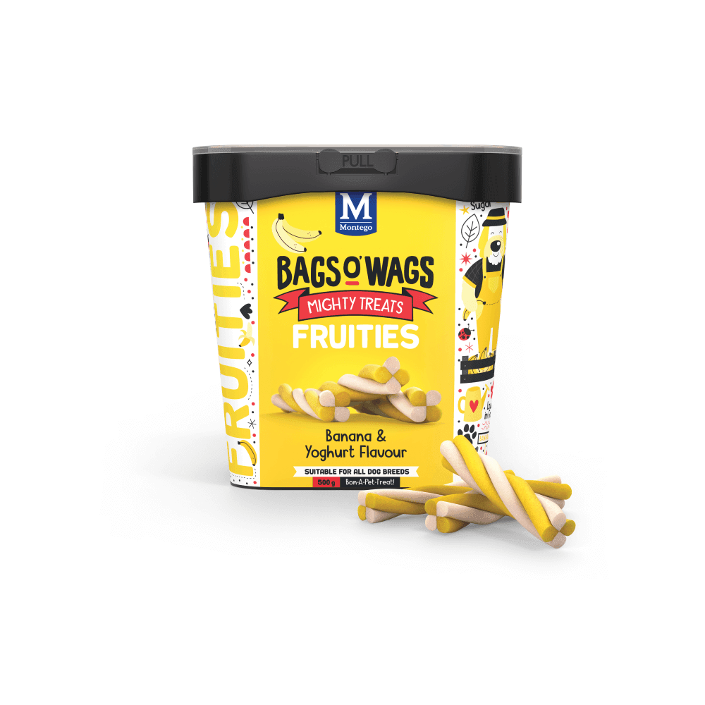 Bags O' Wags Fruities Banana & Yoghurt Dog Treats 500g