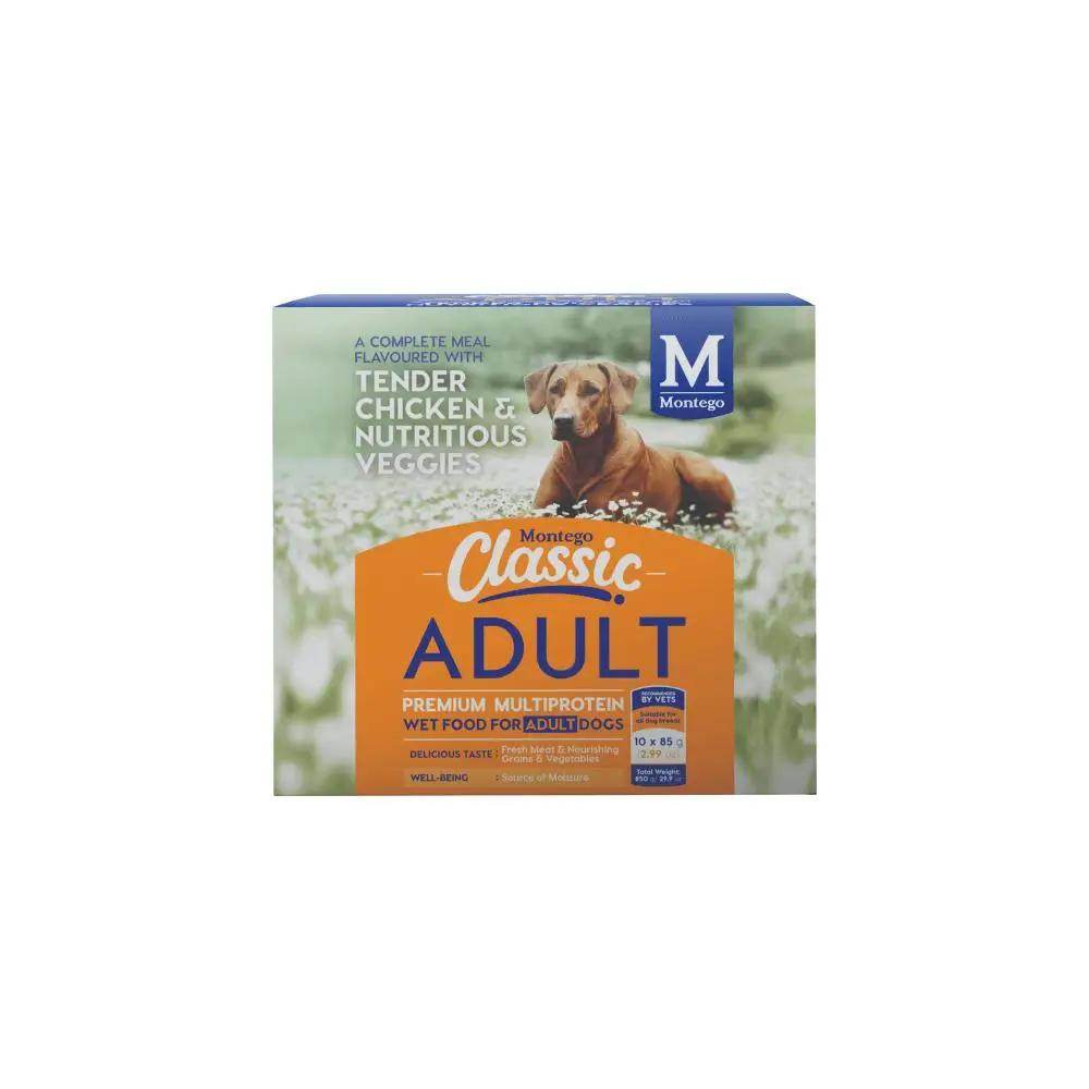 Montego Classic Adult Chicken & Veg Wet Dog Food Multipack 85g