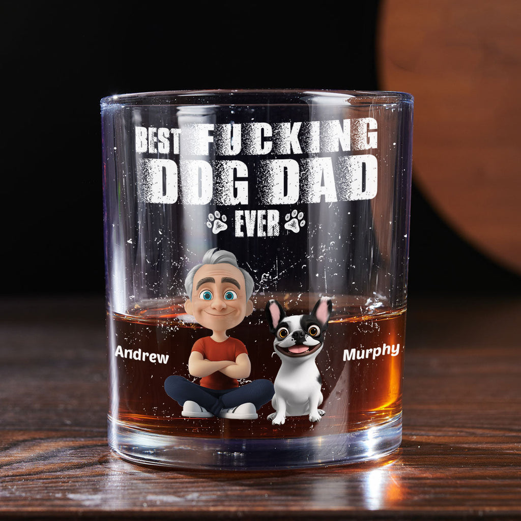 Best Dad Ever - Personalized Whiskey Glass