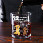 Forget Stylized Dog Dad - Personalized Whiskey Glass
