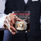 Putting Up With Version 2 Photo - Personalized Whiskey Glass