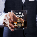 Cool Pet Father - Personalized Whiskey Glass
