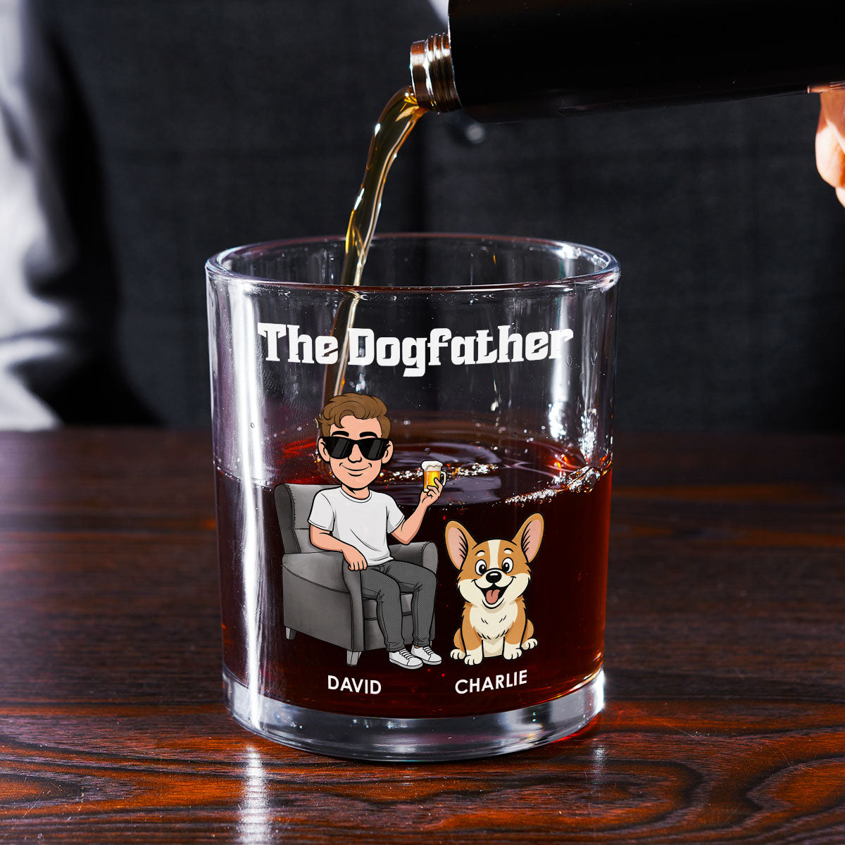Dogs Made Me Do It - Personalized Whiskey Glass
