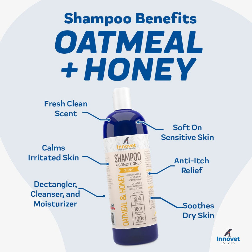 All Natural Oatmeal & Honey Shampoo + Conditioner for Dogs