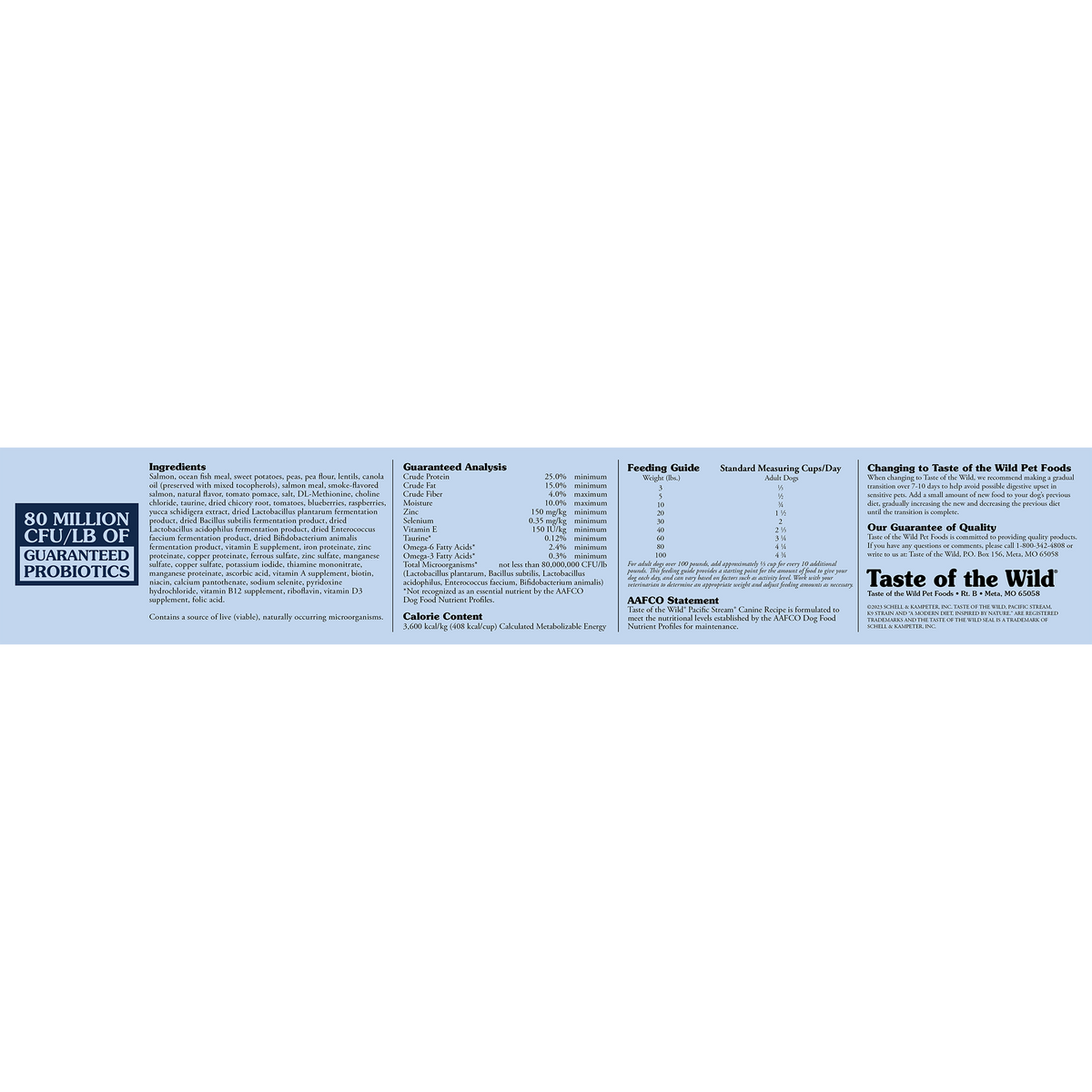 Taste of the Wild Pacific Stream Adult Dry Dog Food with Smoked Salmon