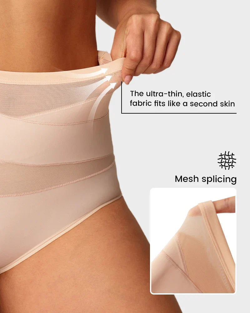 💖Limited Sale 50% OFF💖Plus-Size High-Waist Cross Tummy Control Panties