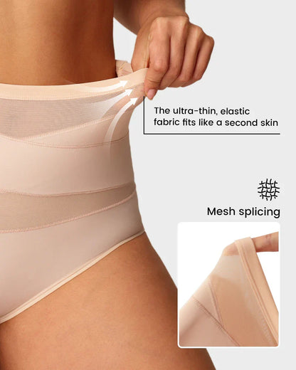💖Limited Sale 50% OFF💖Plus-Size High-Waist Cross Tummy Control Panties
