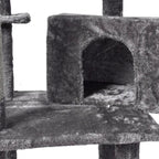 Wooden Cat Tower Scratching Climbing Post 130cm
