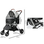 4 Wheels Pet Stroller Deluxe