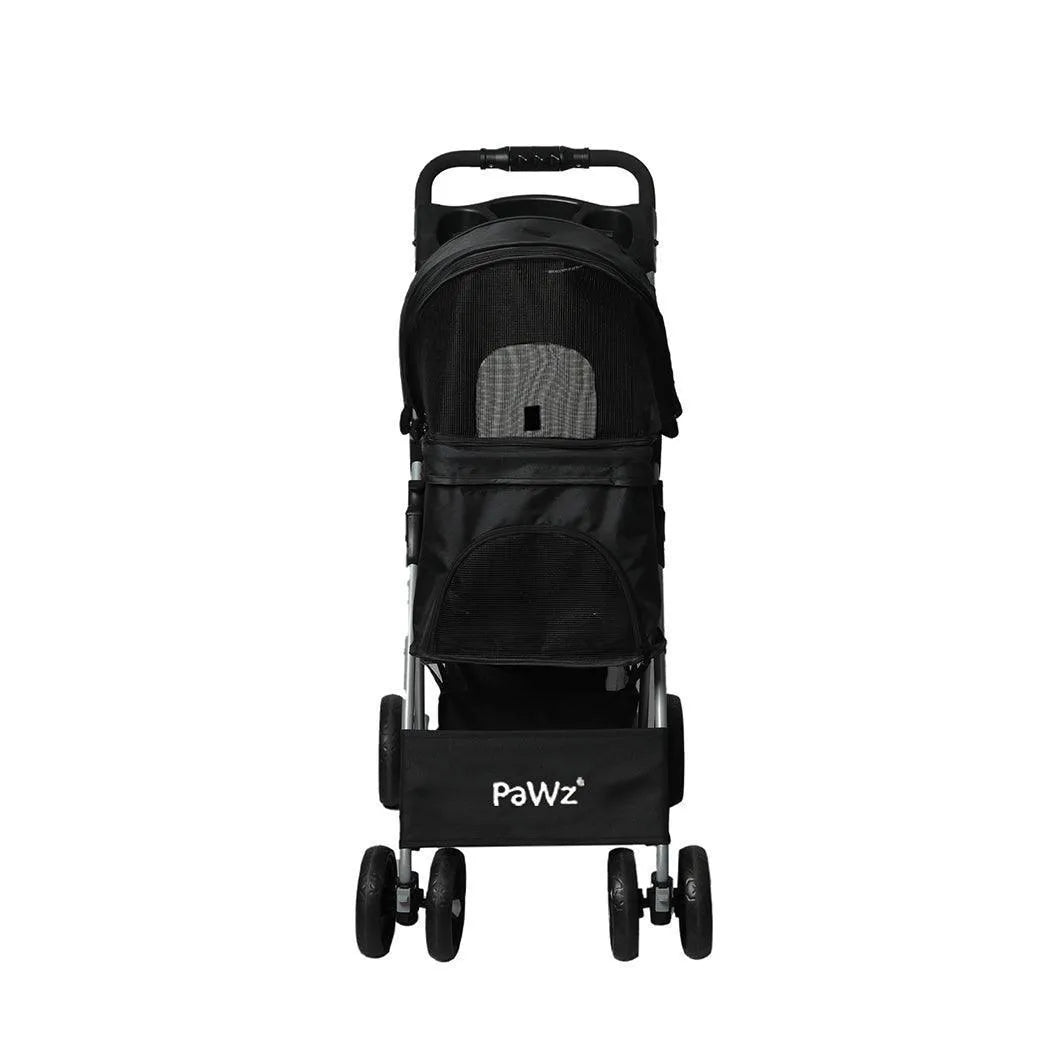 4 Wheels Pet Stroller with Detachable Basket