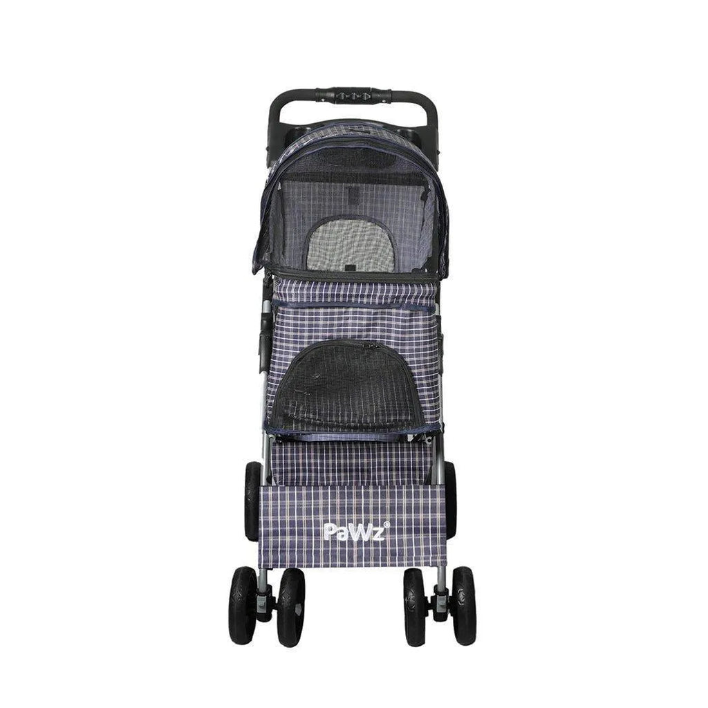 4 Wheels Pet Stroller with Detachable Basket