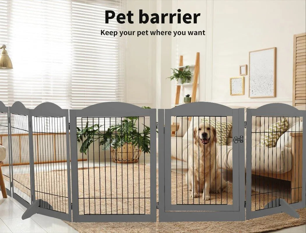 6 Panels Pet Playpen Pet Gate