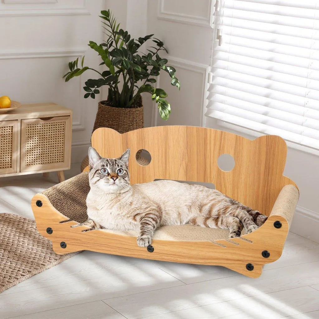 Cat Kitten Claw Scratching Board Post Scratcher Corrugated Cardboard