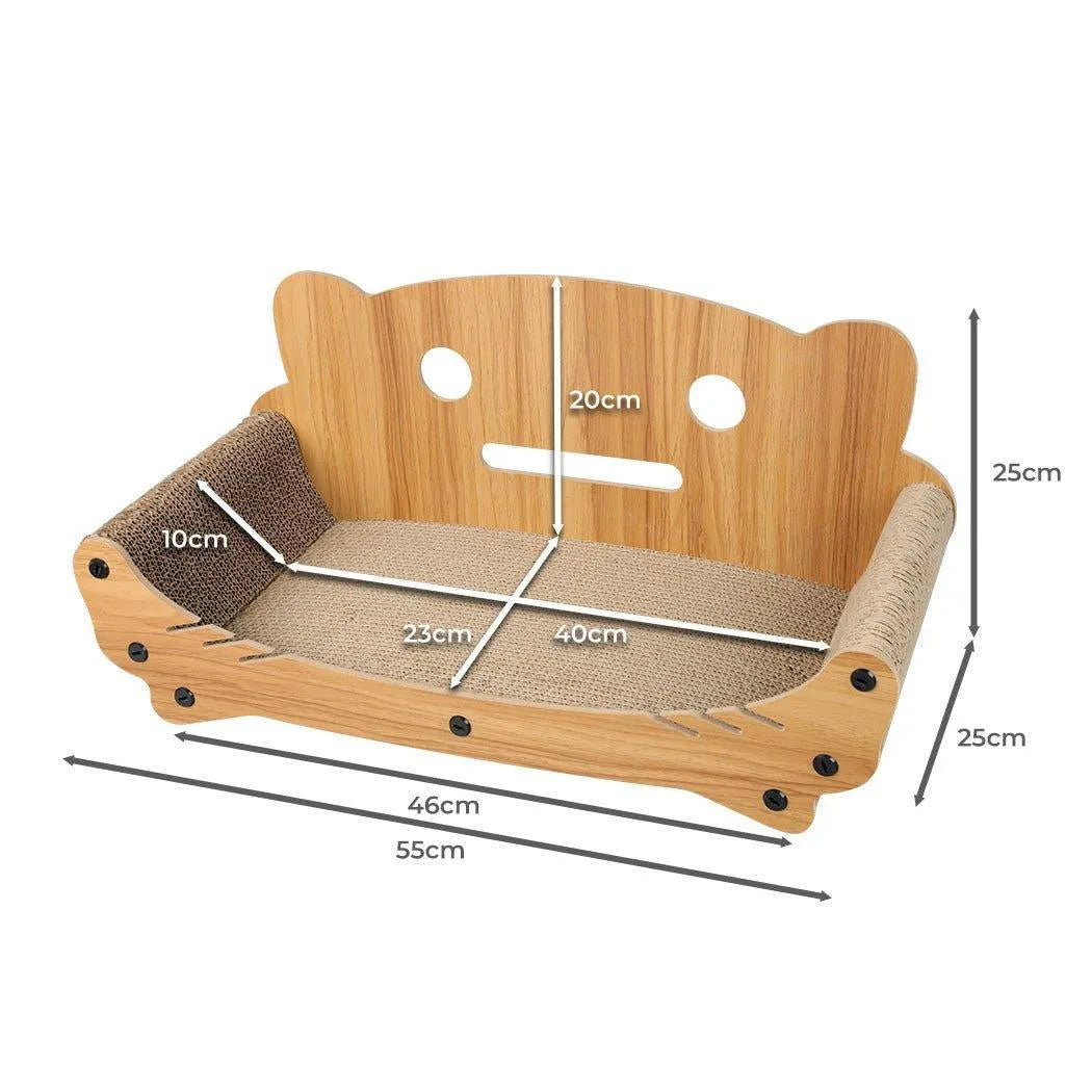 Cat Kitten Claw Scratching Board Post Scratcher Corrugated Cardboard