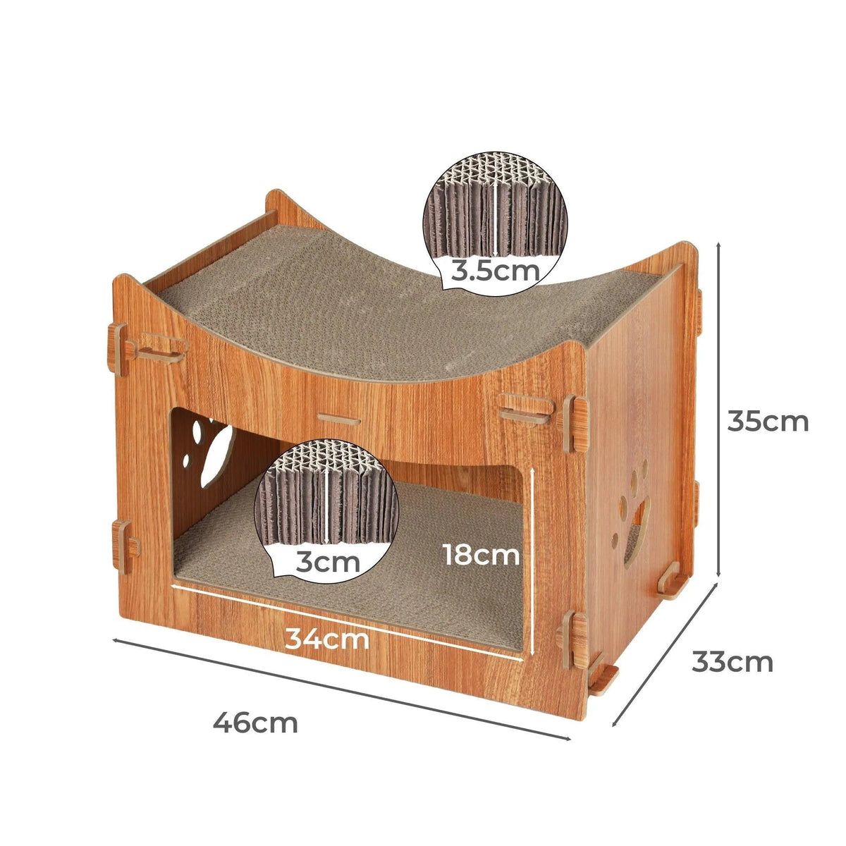 Cat Scratching Board Corrugated Cardboard - Box