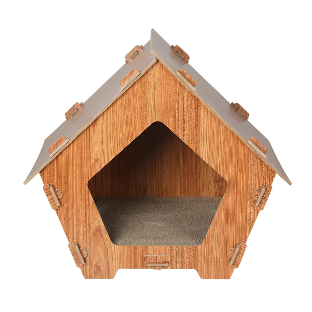 Cat Scratching Board Corrugated Cardboard - House
