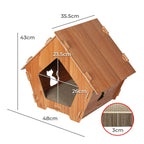 Cat Scratching Board Corrugated Cardboard - House
