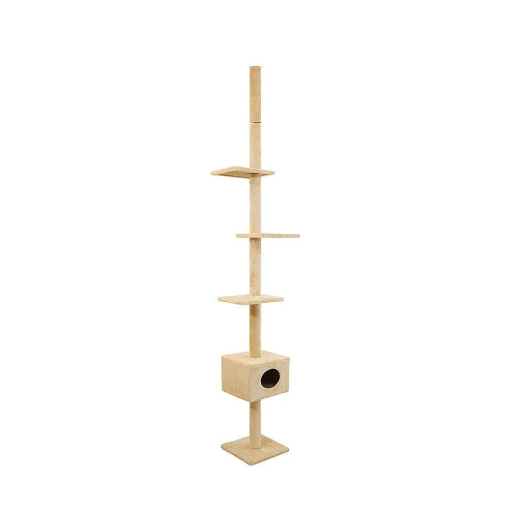 Cat Scratching Post Tree Beige