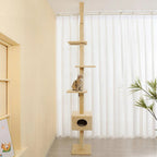 Cat Scratching Post Tree Beige