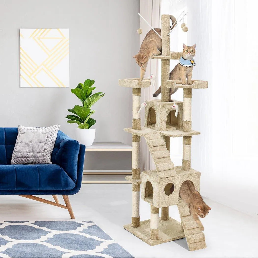 Cat Tree Scratcher Playground 210cm