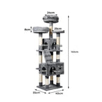 Cat Tree Scratcher Post Multi Level -Grey