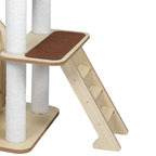 Cat Tree Scratching Post with Wood Condo 138cm