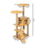Cat Tree Scratching Post With Hammock