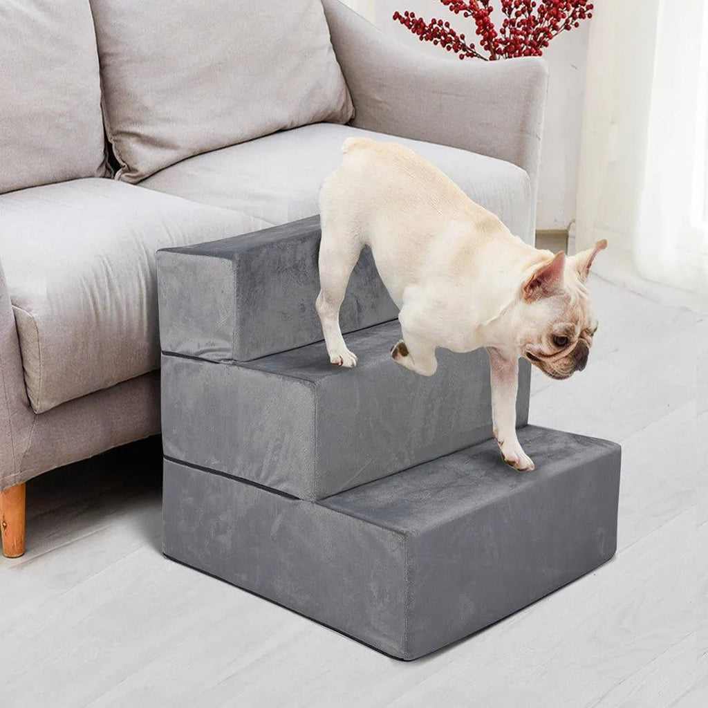 Detachable Pet Stairs Light Grey