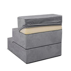 Detachable Pet Stairs Light Grey