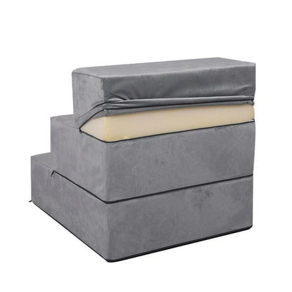 Detachable Pet Stairs Light Grey