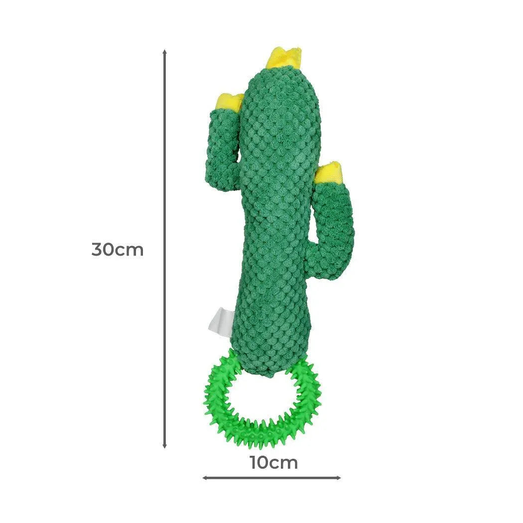 Green Ring Cactus Dog Toy