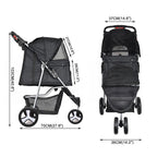 Large Dog Stroller - 3 Wheels