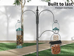 Metal Bird Feeder With Hanging Wild Seed Container