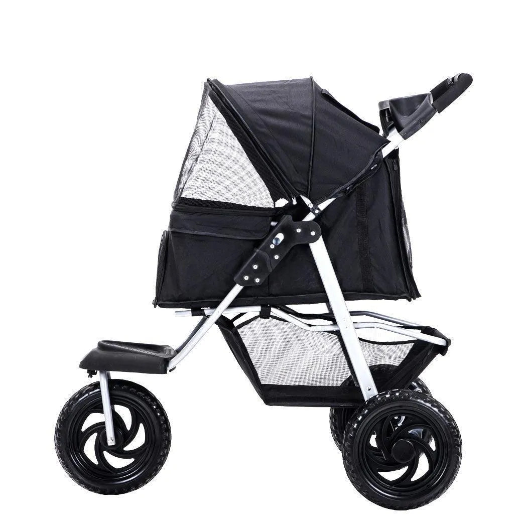 Pet Dog Stroller Pram - Black