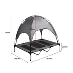 Dog Outdoor Trampoline With Raised Canopy