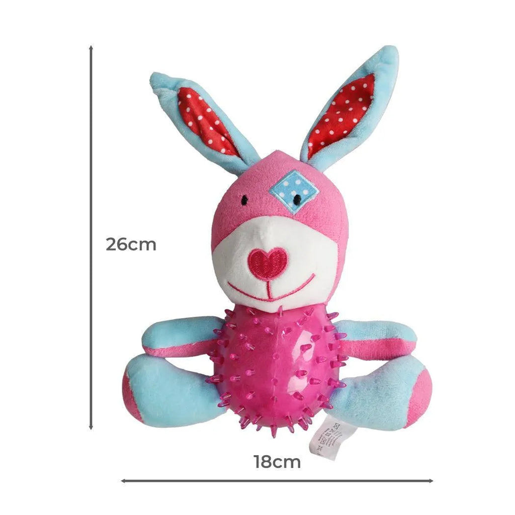 Pink Bunny Dog Toy