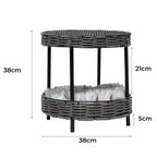 Wicker Rattan Cat & Dog Woven Pet Bed