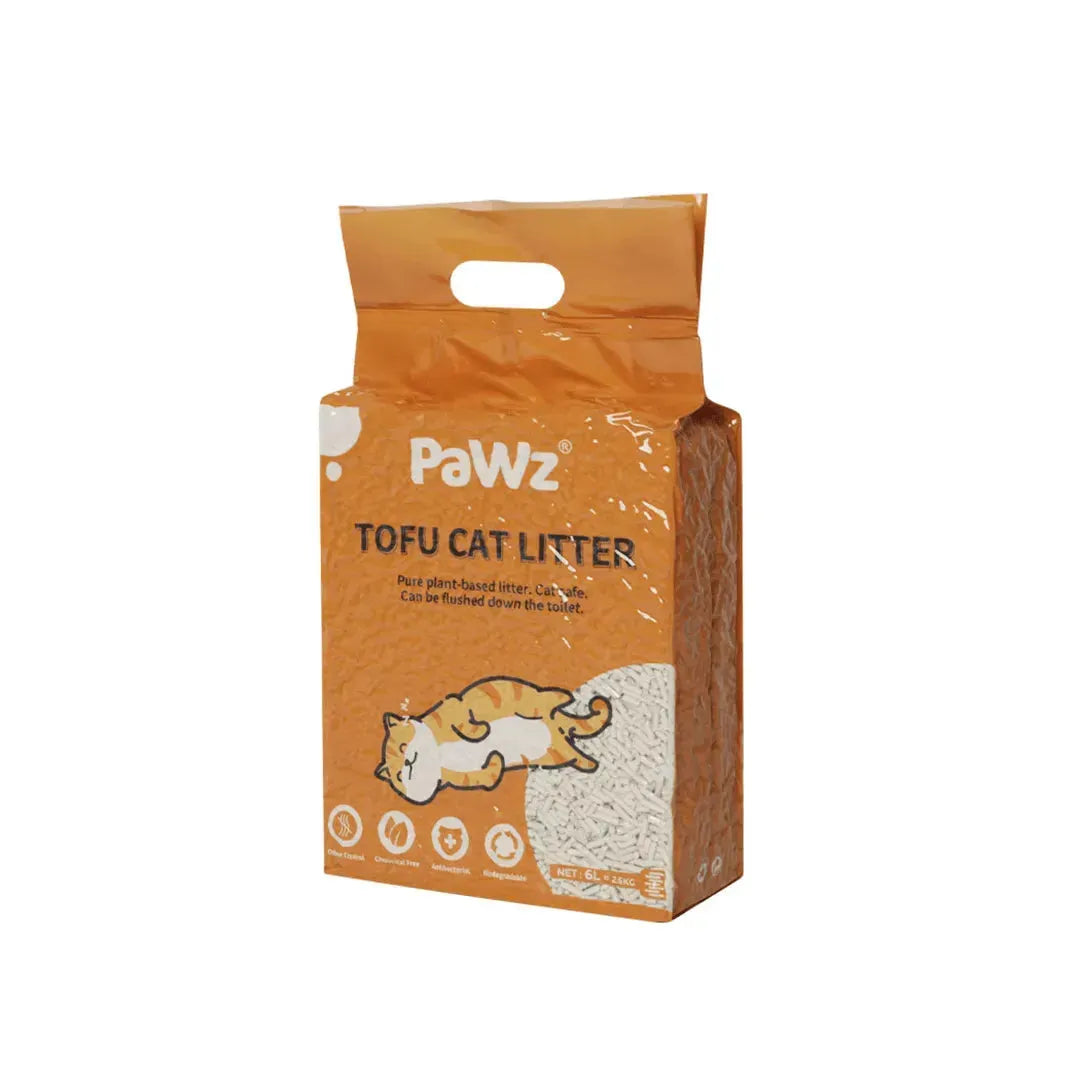 PaWz Tofu Cat Litter Clumping Flushable Original Scent