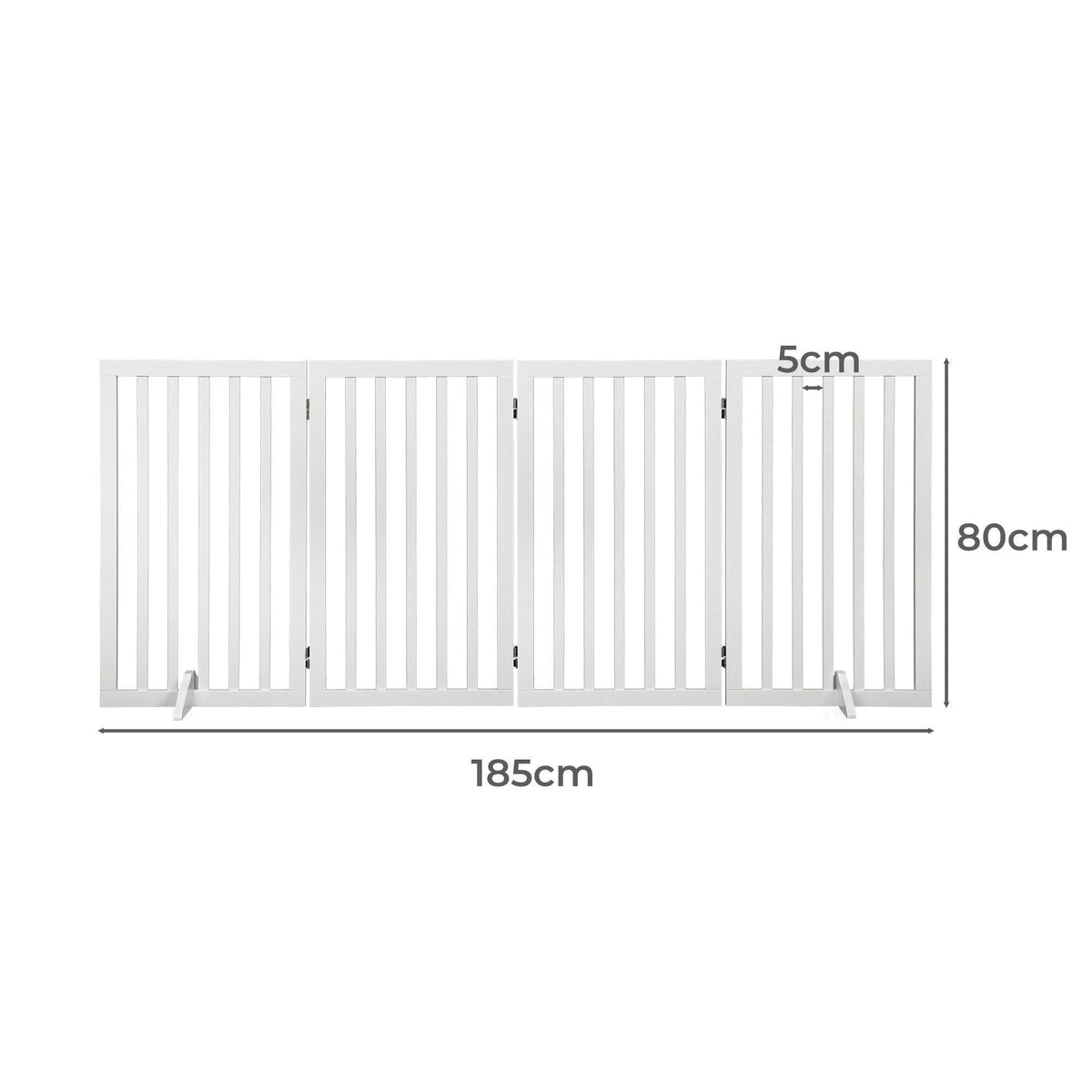 Wooden Pet Gate - White