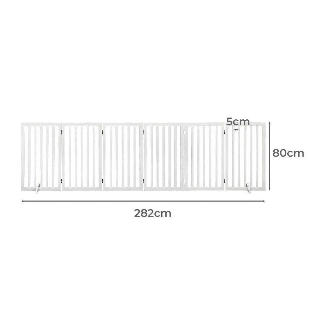 Wooden Pet Gate - White