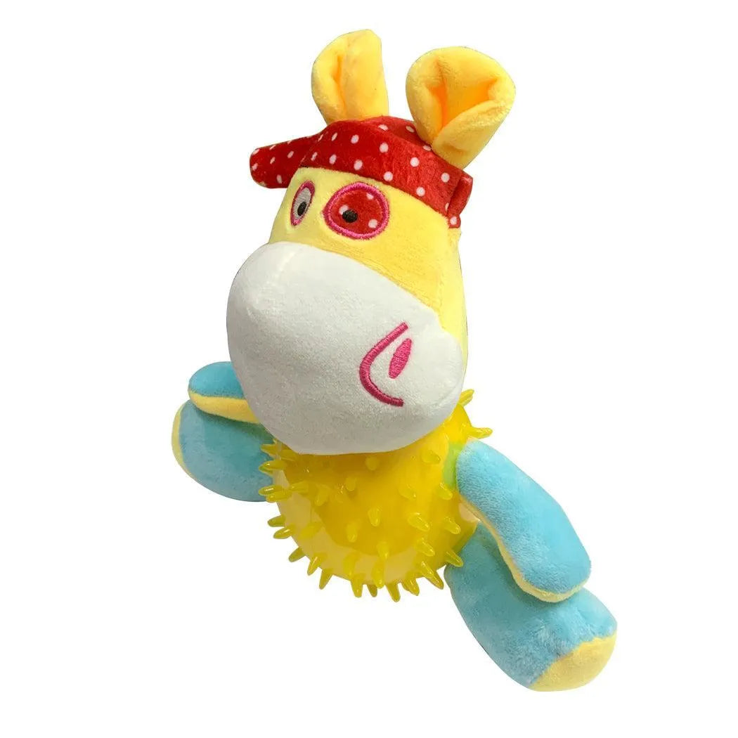 Yellow Hippo Dog Toy