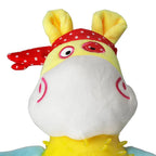 Yellow Hippo Dog Toy