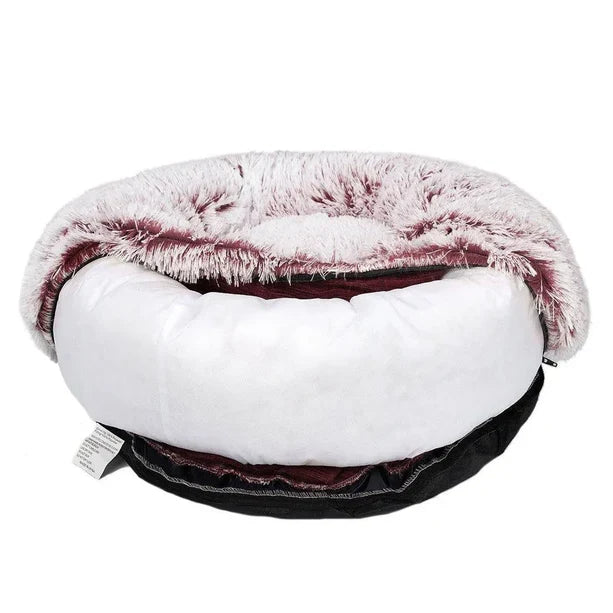 Calming Donut Cat Bed - Removable Cover